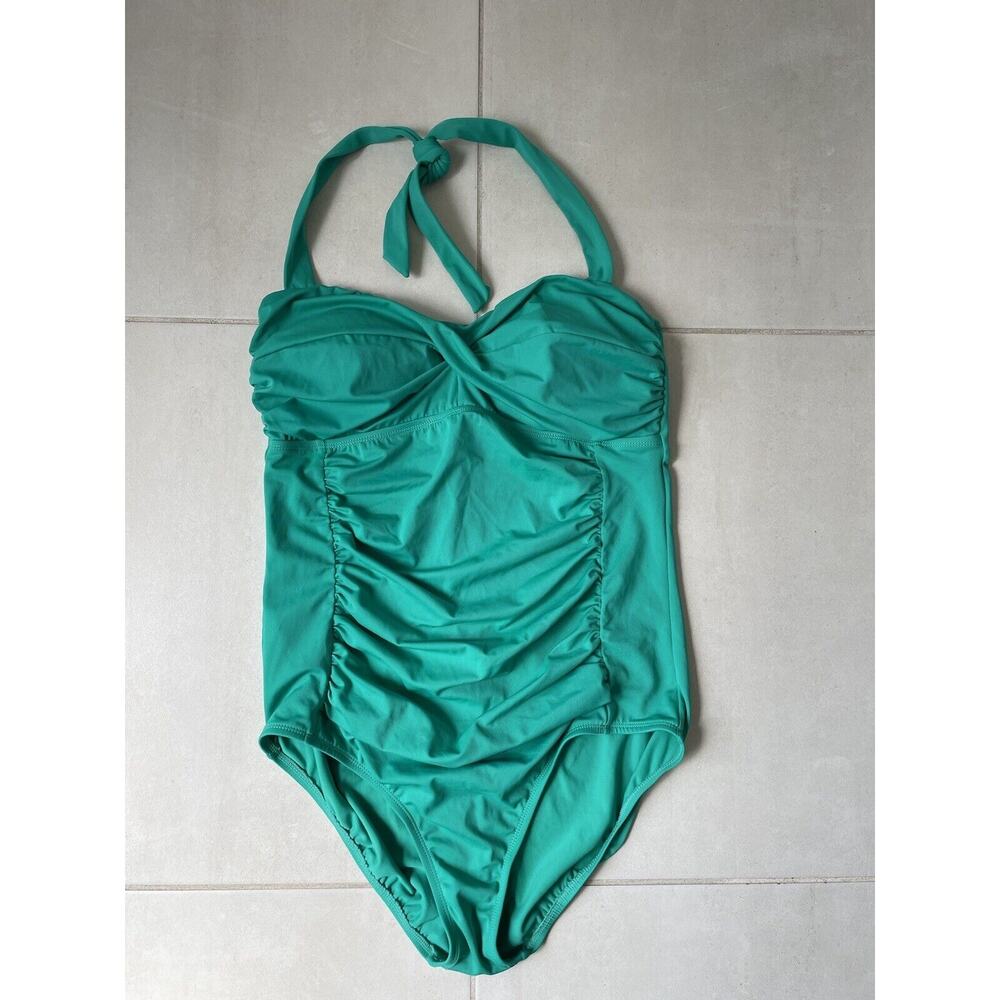 Jantzen Green One Piece Swimsuit